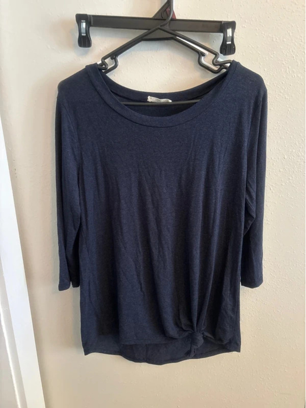 Rue juju navy blue quarter length sleeve size medium shirt